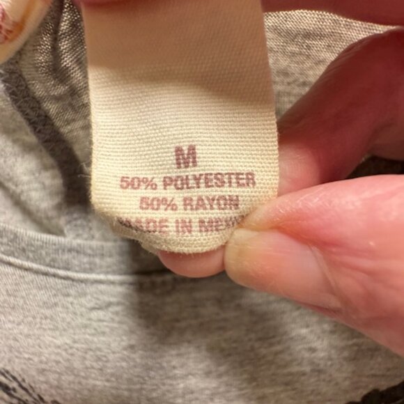 Red Camel Hipster Cat Glasses Print T-Shirt Gray Dolman Sleeve NWOT - Picture 5 of 6